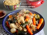 Couscous au poulet et boulettes de volaille épicées