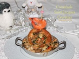 Croustade aux saint jacques et crevettes