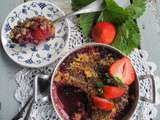 Crumble aux fruits rouges et graines de chia