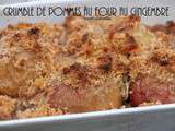 Crumble de pommes au four au gingembre