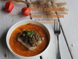 Dos de cabillaud au crumble de champignons et crème de carottes à la clémentine