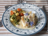 Filet de bar sauce aux épluchures d'asperges