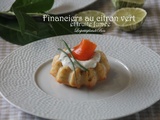 Financiers au citron vert et truite fumée