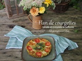 Flan de courgettes, tomates et mozzarella de bufflonne