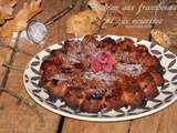 Gateau aux framboises et aux noisettes