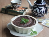 Gâteau express au chocolat au micro-ondes