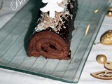 Gâteau roulé tout chocolat pour une buche en toute simplicité