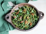 Haricots verts à l'ail confit