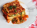 Lasagnes primavera aux crevettes