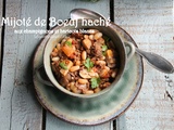 Mijoté de boeuf haché aux champignons et haricots blancs