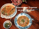 Minestrone express au pesto de céleri