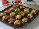 Mini quiches sans pâte féta et menthe