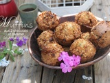 Muffins aux deux chocolats et caramel