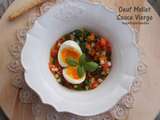 Oeuf mollet sauce vierge