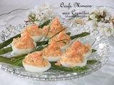 Oeufs mimosa aux crevettes