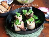 Os à la moelle rotis à l'ail et à la ciboule