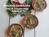 Petites frittata aux fanes de betteraves rouges et à l'andouille de Vire