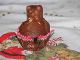 Petits gâteaux au yaourt au chocolat et oursons à la guimauve