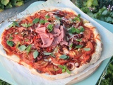 Pizza américaine au pastrami