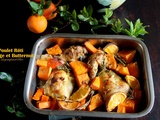 Poulet rôti à l'orange et butternut