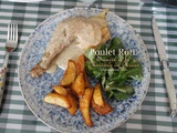 Poulet rôti, sauce à la moutarde de Meaux
