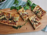 Quiche au chou d'été et à l'aneth