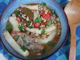 Ragout d'agneau aux navets marteaux et haricots blancs