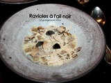 Ravioles à l'ail noir