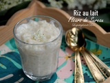 Riz au lait aux fleurs de sureau