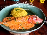 Rouget grondin sauce rouille, riz au curcuma - Balade à la côte sauvage en Loire Atlantique