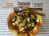 Salade d'artichaut, pommes de terre et courgette - balade crétoise