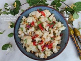 Salade de chou fleur et pois chiches