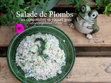 Salade de plombs au concombre et yaourt grec