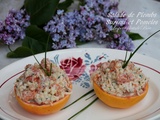 Salade de plombs, surimi et pomelos