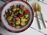 Salade de pommes de terre et pickles de tomates vertes