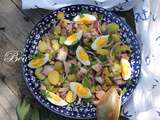 Salade de poulpe comme une salade de hareng