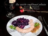 Saucisse à la marjolaine et chou rouge à la polonaise