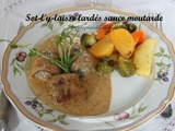 Sot-l'y-laisse lardés sauce moutarde