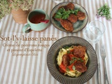 Sot-l'y-laisse panés, crème de poivrons rouges et piment d'Espelette