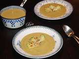 Soupe de courge butternut et chou romanesco