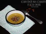 Soupe epicee aux courgettes et aux pois chiches