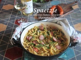 Spaetzle aux saucisses fumées alsaciennes