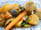 Tajine de légumes et boulettes de cabillaud parfumées (recette diététique)