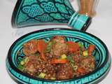 Tajine de lentilles rouges et boulettes de veau - Bataille Food # 71