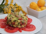 Tartare d'avocat et harengs doux au citron confit