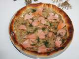 Tarte alsacienne choucroute et saumon fumé