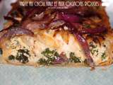 Tarte au chou kale et aux oignons rouges