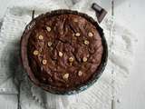 Tarte brownie aux noisettes