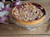 Tarte crumble aux framboises