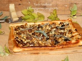 Tarte feuilletée aux champignons et gorgonzola